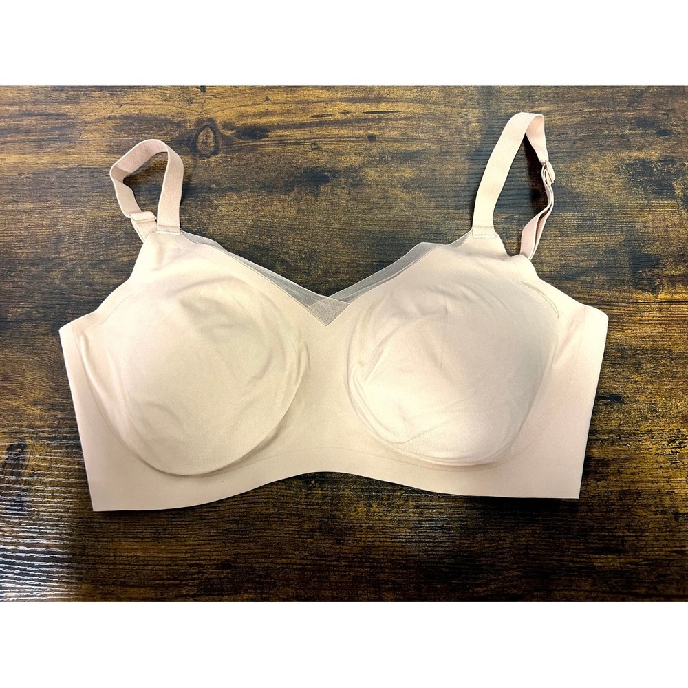 Honeylove Crossover Bra Sand Beige Wireless Seamless Support Size 1X LWBR0302 - Picture 10 of 10
